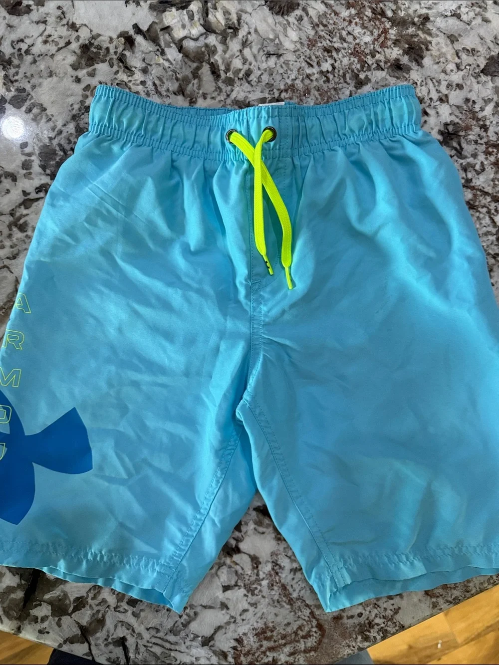 Under Armour Light Blue bathing suit, Youth Medium